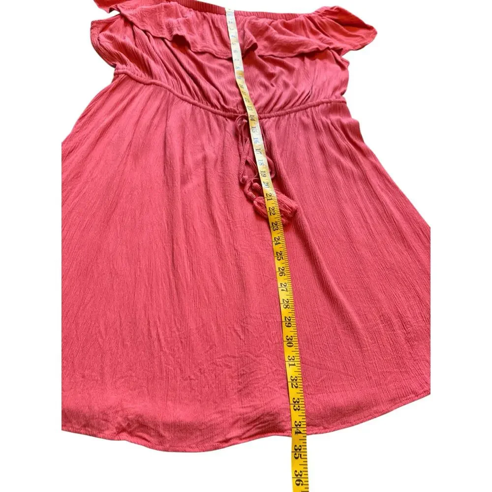 City Chic Off Shoulder Burnt Orange Dress - Size XL/22